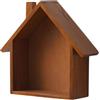 Ungtyb Scatola a forma di casa, rustica in legno a forma di casa da parete, design unico, graziosa piccola mensola per cameretta dei bambini, matrimonio, soggiorno