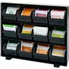 Mendler The Box Porta bustine da tè Tisane 12 Scomparti Removibili HWC-M10 30x33x8cm Nero