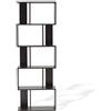Rebecca Mobili Scaffale Da Terra, Libreria Cameretta, Moderna, 5 Mensole, Legno Mdf, Colore Wenge, Per Studio Ufficio - Misure: 169 x 60 x 24 cm (HxLxP) - Art. RE6030