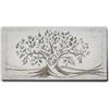 Giallobus - Quadro - 02 - Capezzale Moderno - Sacra Famiglia e Albero della Vita - Black&Gold - Tela Canvas Telaio Premium Alto Spessore - 140x70 - Pronto da Appendere - Quadri Moderni per la casa