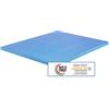 Materassimemory.eu Topper Memory Foam Matrimoniale Mis. 160x195 Alto 7 cm Memory Foam Rivestimento Sfoderabile Aloe Vera con elasitici angolari di Fissaggio