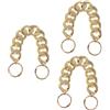 DOITOOL 3 Pezzi Estensore per Borsa Decorativa con Strass Accessorio Chic per Trasformare La Tua Borsa Tracolla per Ogni Occasione