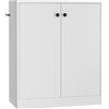 GIANTEX Credenza da Cucina con 2 ante, Mobile Cucina, Credenza Soggiorno Moderna, Sala da Pranzo, 72x34x85,5cm, Bianco