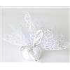 Unknow 20 PZ Velo Quadro Organza Bianco Rete Spider e Tirante Bomboniera