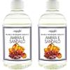Generic Camomilla Torino - Feifan Ricarica Profumo 500 ml per Lampada Catalitica 25 Fragranze Naturali e Intense ad Alto Concentrato di Essenza- Made in Italy (Ambra E Sandalo, 2 Flaconi)