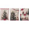 Blanc Mariclo Set 3 Canovacci da Cucina Natalizi in Cotone + Borsa Shopper Favola di Natale 50x70 cm