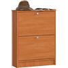 AKORD Scarpiera | Mobile porta scarpe con 2 cassetti | Organizzazione salvaspazio | Design elegante | B60 x H80 x T20 cm | Farbe: Ontano