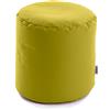 Avalon - Pouf Poggiapiedi CILINDRO Jive, Puff Poggiapiedi Divano quadrato, Pouffe Imbottito in Tessuto Tecnico Resistente e Antistrappo, Comodo e Impermeabile, Made in Italy(45cm-Verde acido)
