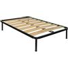 Comprarredo Rete a doghe larghe una piazza e mezza 120x190 ortopedica e robusta, con telaio in metallo per letto una piazza e mezza