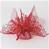 Publilancio srl 20 PZ Velo Quadro Organza Rosso Rete Spider e Tirante Bomboniera Laurea