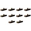 The Bed Slats Company Supporti per doghe e cornici in metallo da 63 mm, 1 rebbio (confezione da 10)