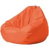 LOVSSU Fodera Per Sedia A Sacco Pouf galleggiante impermeabile for esterni, senza imbottitura, for giardino, spiaggia, campeggio, piscina, poltrona Oxford(Orange,D100cm-cover-adults)