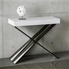 IMAGO FACTORY Tiago - Consolle Allungabile, Tavolo Allungabile Sala da Pranzo (Fino a 196cm) Mobile Consolle Ingresso Moderno, Tavolo Cucina Allungabile, Console Arredo Made in Italy (Bianco Frassino)