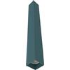 L+ plafoniera, in Metallo, forma squadrata, dimensioni 6cmX6cmX60cm, colore blu opaco, Made in Italy