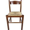 Sedam Srl Sedia Pisa, In Legno Massello, Seduta in Paglia o Imbottita, Varie Colorazioni Disponibili, ORDINE MINIMO 2 PEZZI (Noce Chiaro)