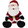 cosedacasa Babbo Natale Rosso peluches Pupazzo Decorazioni di Natale h 50 cm Idea Regalo Bambini Morbido Barba Bianca Pelliccia