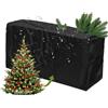 Odot Borsa per Albero di Natale, Adatta per Alberi di Natale Alti 2,3 m, Sacco per Albero di Natale Resistente con Cerniera e Manici Impermeabile Protegge da Polvere (116x47x51CM,Nero)