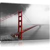 Pixxprint Golden Gate Bridge Stampa su Tela 120x80 cm Artistica murale