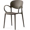 Connubia 2 Sedie con braccioli Abby CB2192 Colore Terra Opaco P56P