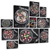 Giallobus - Set 10 Quadri Multi Pannello - Cibo - Pizza Love - Legno MDF - - 2 x 42x29,7cm - 4 x 29,7x21cm - 4 x 21x14,85cm - - Pronti da Appendere - Quadri Moderni per la casa
