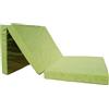 Natalia Spzoo Materasso pieghevole emergenza 195 x 65 x 8 cm (verde chiaro 1229)