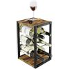 Lenmar Serie LOFT, 2-6, 21 x 24 x 37 cm, Scaffali Vino Portabottiglie in Metallo per Bottiglie, 6 Bottiglie, Vino, Portabottiglie, Cantina, Mensole