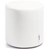 Avalon - Pouf Poggiapiedi Rigido CILINDRO Mamba Ignifugo Classe 1IM in Ecopelle Nautica, Puff Poggiapiedi, Seduta da Interno ed Esterno, Professionale Comodo Impermeabile, Made in IT(35cm-Bianco)