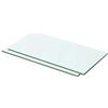 ULUYYUC Mensole in Vetro Temperato Trasparente da Parete 2 Pezzi 50x20 cm Scaffale Robusto con Capacità di Carico 15 kg per Bagno Cucina Soggiorno Decorazione
