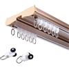 Generic Binario per Tende Resistente, Binario per Tende a Soffitto Doppio con Accessori di Montaggio, per Soggiorno Divisorio(Rose Gold,120cm/3.9ft)