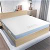 Guisil Nettuno | Materasso ortopedico in Memory Foam e Water Foam H22 |Anallergico e traspirante | Prodotto in Italia (Matrimoniale | 160 x 200 x 22 cm)