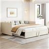 FCSQIU Divano letto convertibile a 2 posti 90/180 x 200 cm, divano letto imbottito con rete a doghe, telaio letto 2 in 1, convertibile, letto imbottito per appartamento, soggiorno
