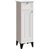 Vicco Mobile da bagno Vanity, Bianco 32 x 92 cm | 1 Cassetto · 1 Anta · Struttura stretta · Per prodotti per la cura e accessori da bagno · Forma salvaspazio