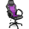 TRESKO® Sedia da ufficio Poltrona ufficio Versione Racing 14 diferente colores, braccioli imbottiti, inclinazione, sollevare SGS testato