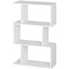 RICOO Libreria scaffale 106 x 70 x 30 cm WM075-WM Scaffalatura con 3 ripiani Bianco opaco
