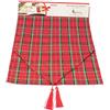 Generico Runner da tavola di Natale Scozzese in Tartan Natalizio per casa, Cucina, Collezione caffè, copritavolo tavola per Feste Decorazione Elegante Cenone Capodanno 32 x 180 cm Rosso Verde