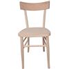 Sedam Srl Sedia Milano, Storica e Vintage, in Legno Massello, Alta Qualità, Vari Colori Disponibili, Ristorante Casa Cucina Sala Interno, 100% Made In Italy (Grezzo)