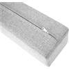 AQIGR Riempitrice per letto lungo per chiudere lo spazio tra la testiera della parete o la pedana per letto singolo/matrimoniale/king size, con coperchio rimovibile(Light gray,160x10x25cm)