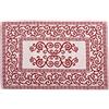 HomeLife - Tappeto Bagno Lungo Cotone [45x60 Cm] Made in Italy - Tappeti Bagno Moderni Alta Qualità | Spugna Bagno Lavabile in Lavatrice | Tappetini Bagno Senza Antiscivolo | Tappeto Rosso