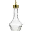 HEALLILY Bitters Bottiglia in Manoblown Cocktail Dasher Vetro Dash Bottiglia con Bottiglia in Acciaio Inox Dasher Top 50 Ml Strumento Bar Professionale per La Produzione di Cocktail
