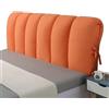 DEVINK Cuscini Testiera Letto Matrimoniale Imbottita, Copri Testiera Rimovibile E Lavabile, Addensato Cuscini Grandi Per Testata Letto Anti-Collisione Legno/Ferro/Pelle Copertura(120x60cm,Orange)