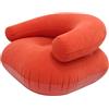 getuse Poltrona gonfiabile con superficie floccata, reclinabile portatile per interni ed esterni, 73 x 73 x 52 cm, rosso