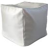 AM DESIGN Pouf, POUFF, Puff, PUF, CUBO, 40x40x40, Morbido, Ecopelle, Eco-Pelle, POGGIAPIEDI, Seduta, Design, Made in Italy (Grigio Chiaro)