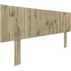 DHOME Testiera in Legno Riciclato DM con Gambe Stile Pallet Verticale Letto Pallet Supporti inclusi (Legno Cambriano, 150cm)