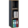 VCM Holzregal stehend | platzsparender Aktenschrank | Maße ca. H. 110 x B. 30 x T. 33 cm | Elegantes Regal | Büroregal - Salia 3fach B. 30 cm Anthrazit