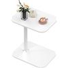 HUOLE Tavolo per computer ergonomico in piedi mobile su ruote, regolabile in altezza, tavolo da letto per soggiorno, camera da letto, 40 x 30 x 80 cm, forma a C, colore: bianco