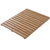 Inbagno Pedana Doccia Antiscivolo in bambù - Rettangolare 54 x 68 cm - Colore Miele con Piedini Antiscivolo