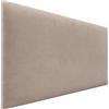 DHOME Testiera Imbottita Liscia in Tessuto Aqualine Altezza 70CM Spessore 4cm e 8cm per Parete Acustica Testiere Fonoassorbenti Letto Camera da Letto (Tessuto Beige, 100cm, Spessore 4cm)