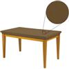 SalGiu Copritavolo Mollettone x6 x12 Posti Rettangolare (Tortora, 6 Posti)