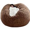 WXQY Puff Poltrona a Sacco Fodera per Pouf a Sacco da Esterno Puff Bean Bag Chair XXL Senza Imbottitura Gigante in Tessuto per Adulti Bambini, Pouf da Soggiorno, Grande Poltrona Copertura