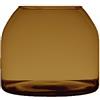 INNA-Glas Vaso da Fiori in Vetro HELVIA, Arancione-Marrone-Trasparente, 25cm, Ø19,5cm - Vaso Decorativo
